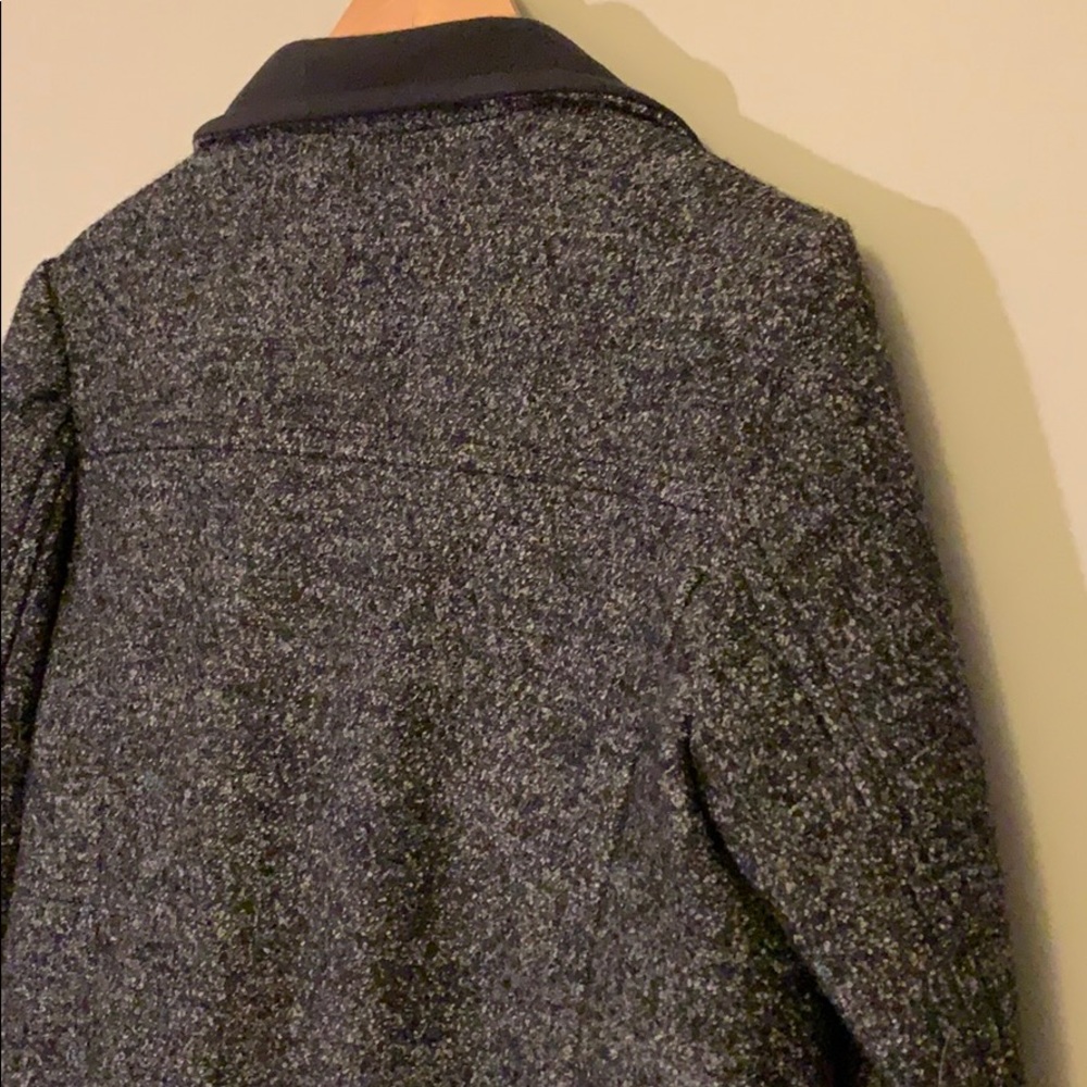 Lands’ End Black/Gray Wool Jacket. Euc. - image 6